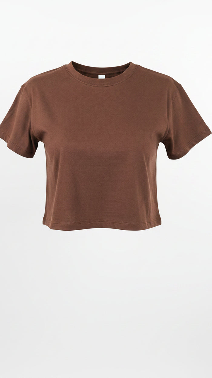Michelle Basic Tee | Brown