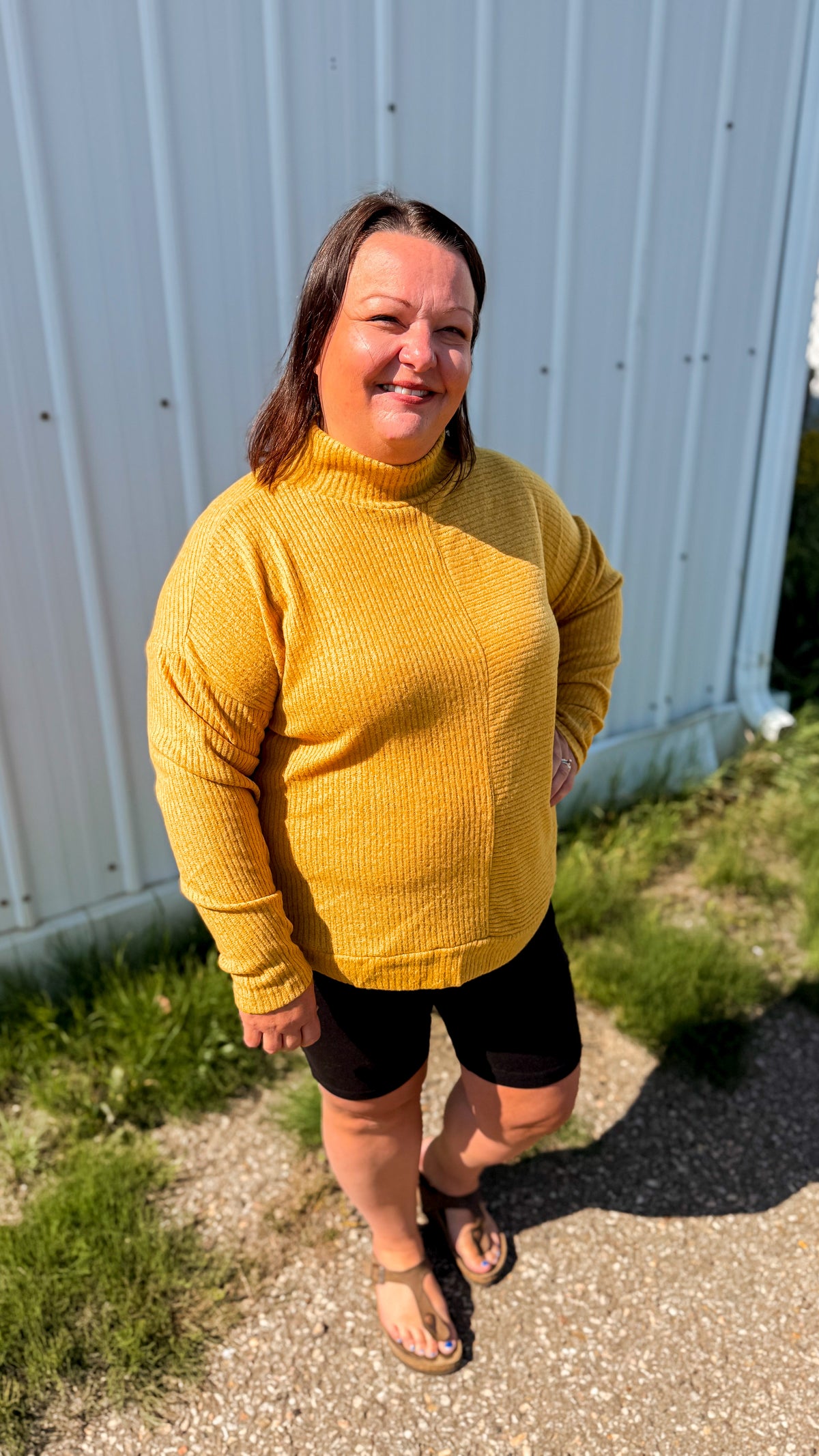 Sheila Knit Sweater | Mustard