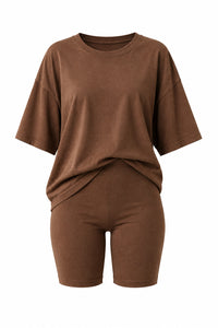 Nic Short Set: Brown