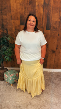 Martina Maxi Skirt| Yellow