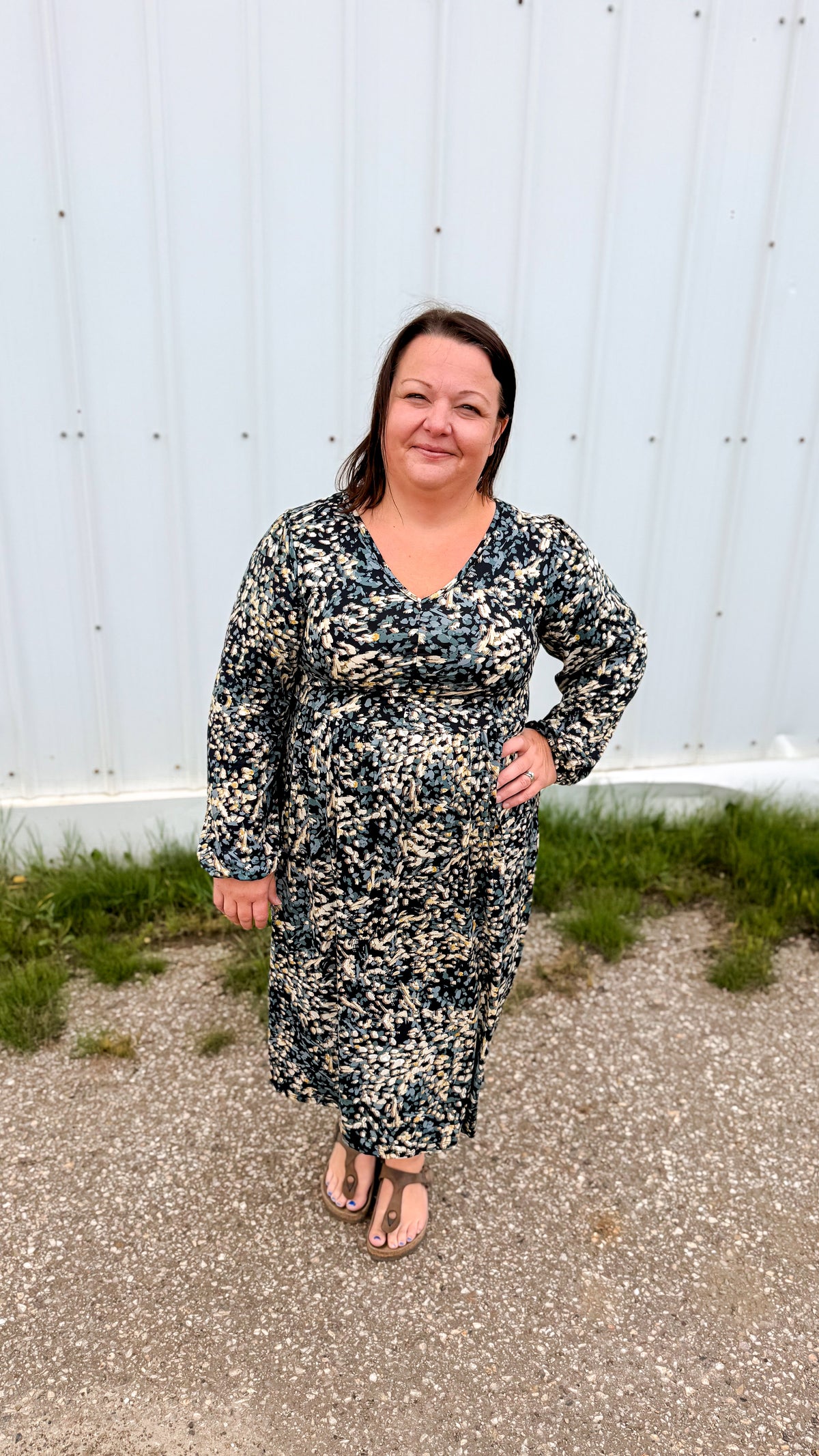 Mackenzy Sundress | Black & Sage