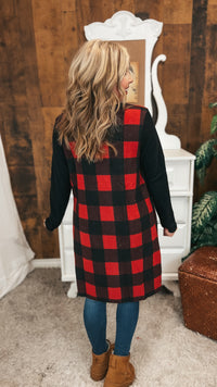 Maria Buffalo Plaid Cardigan