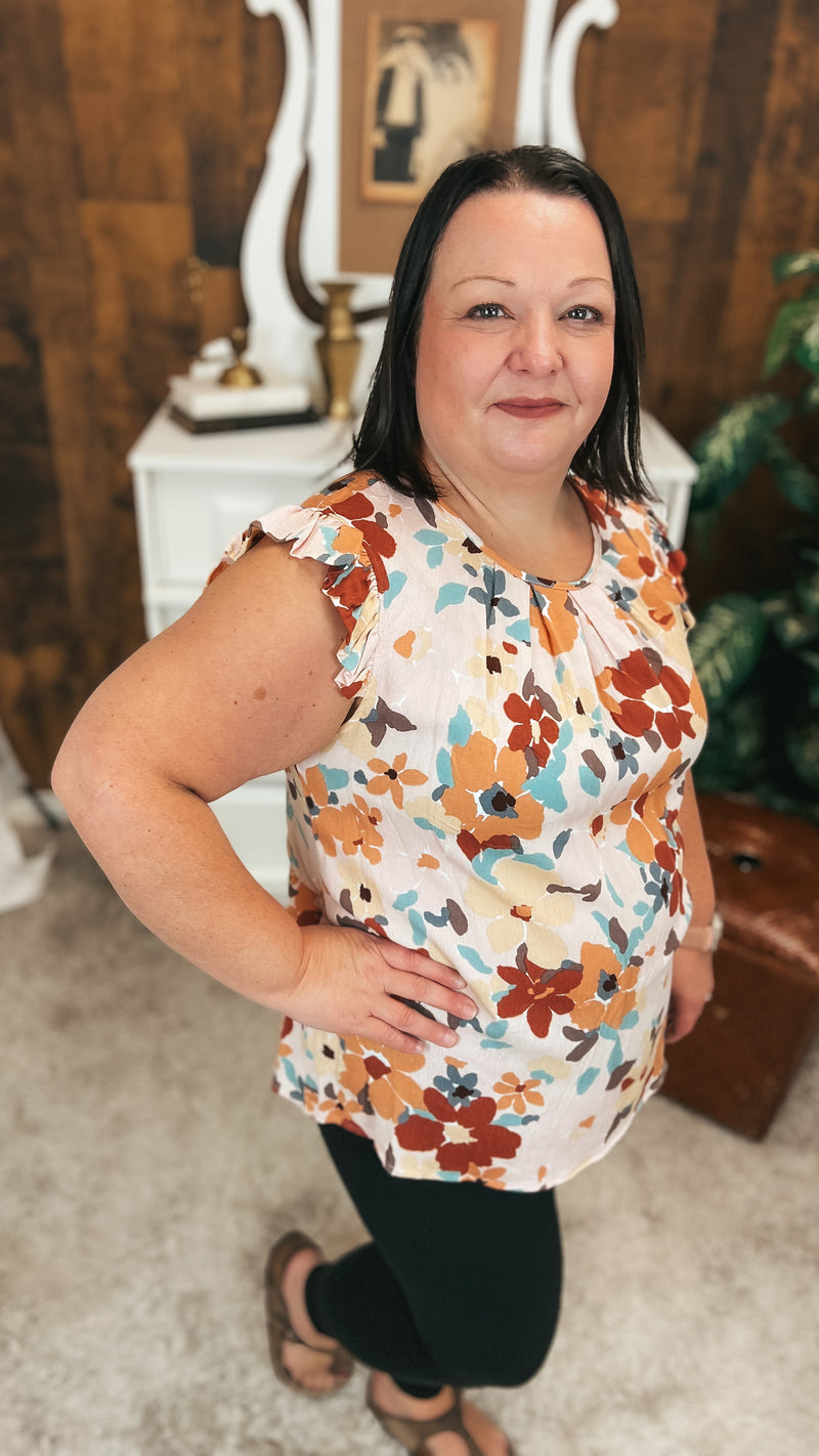 Eileen Floral Blouse | Blush