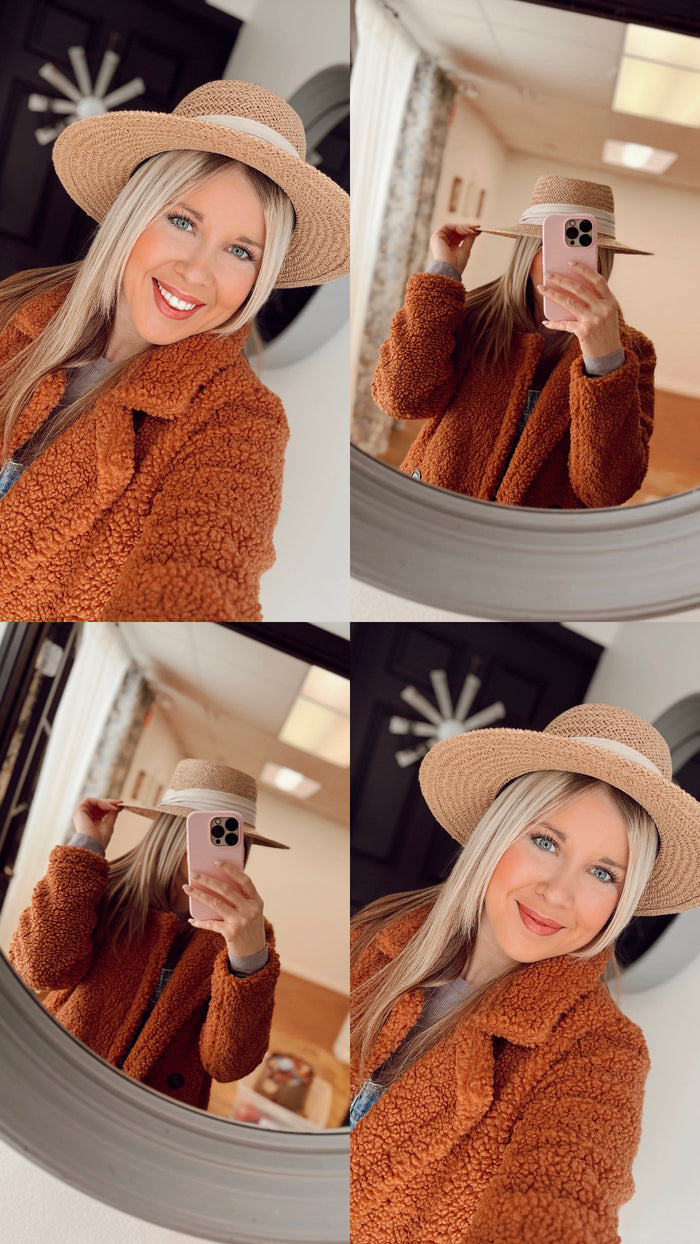 Summer Straw Hat: Cream