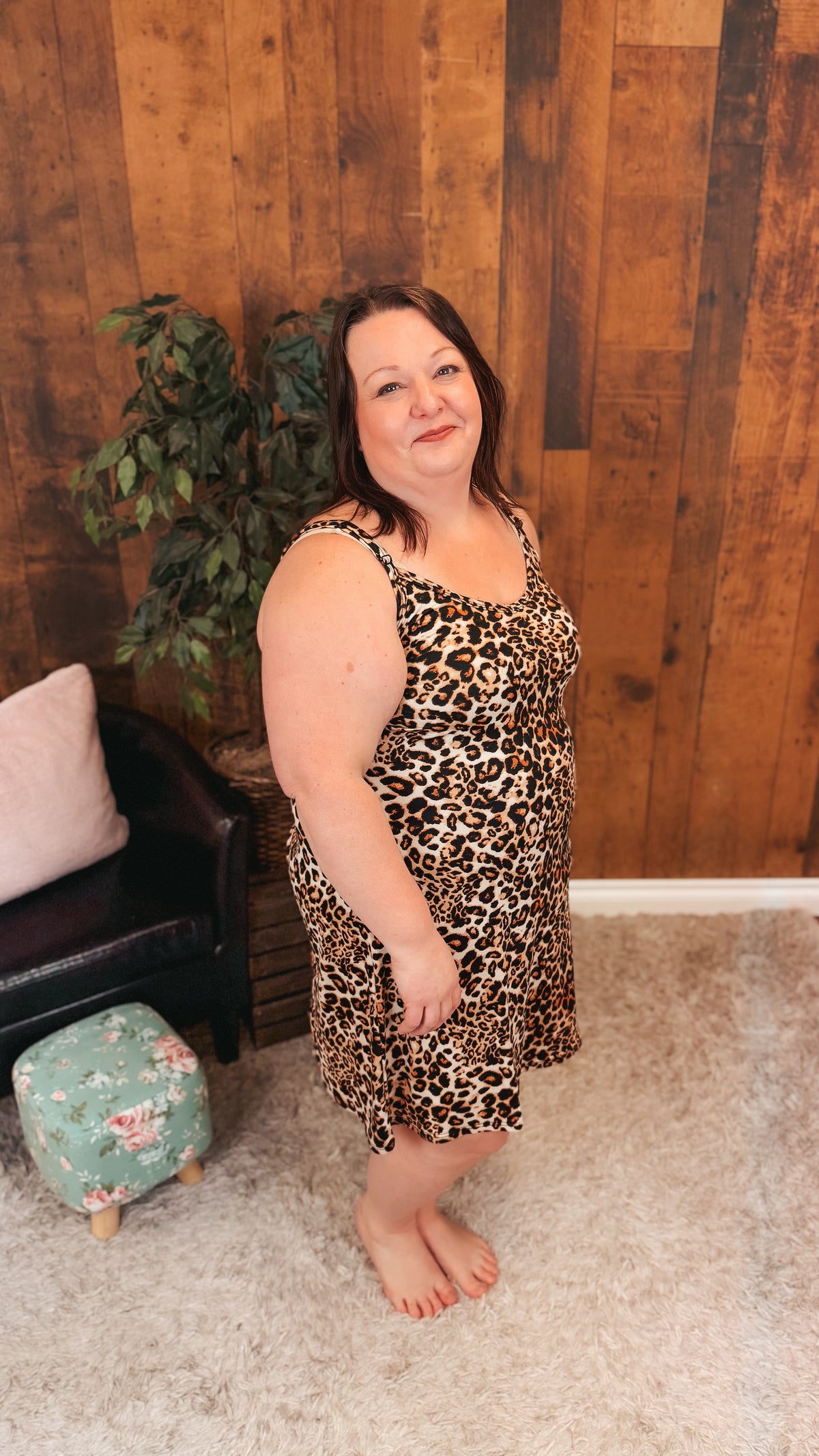 Julie Tunic Dress | Leopard