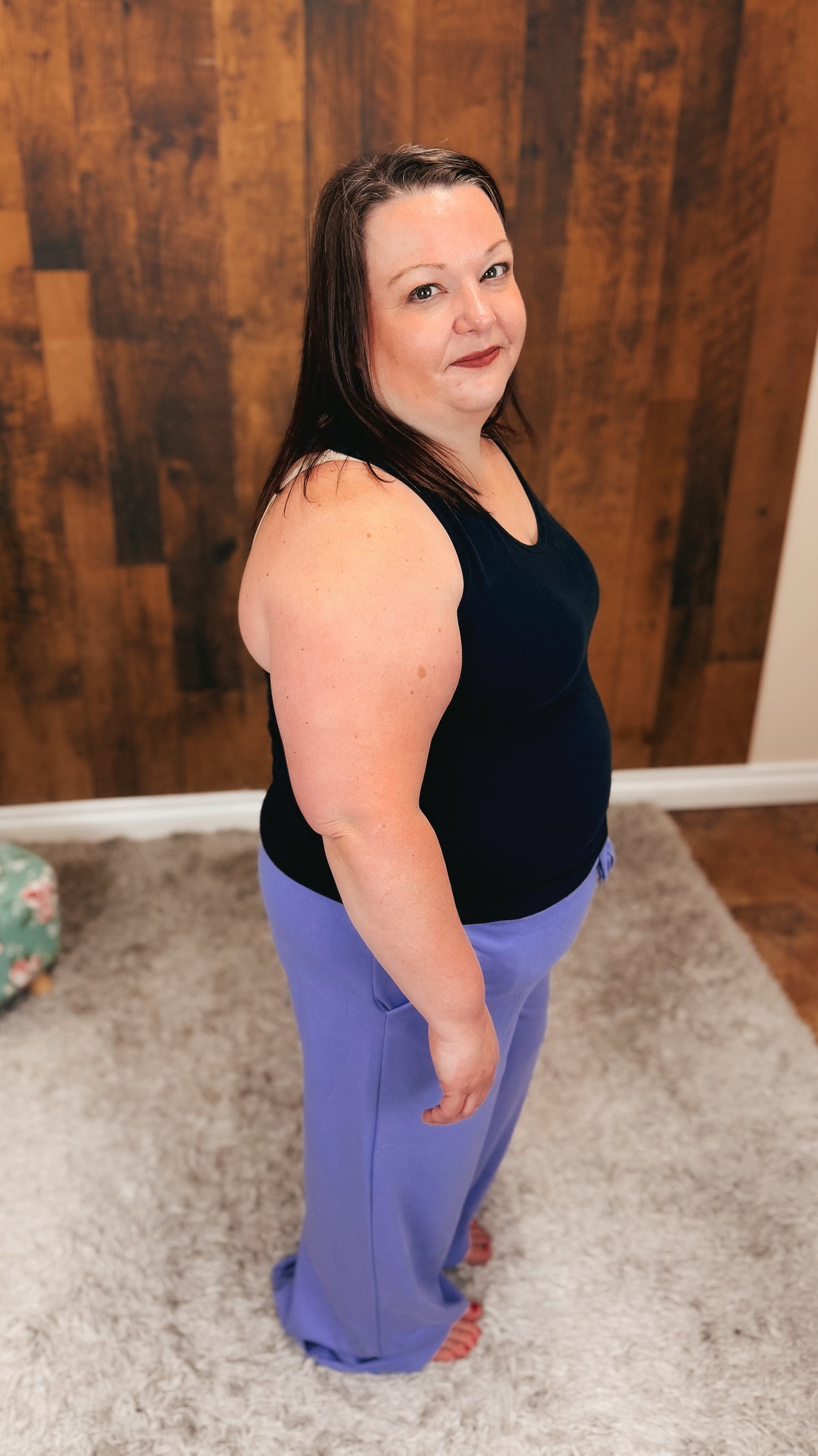 Audrey Wide Leg Jogging Pants | Lilac