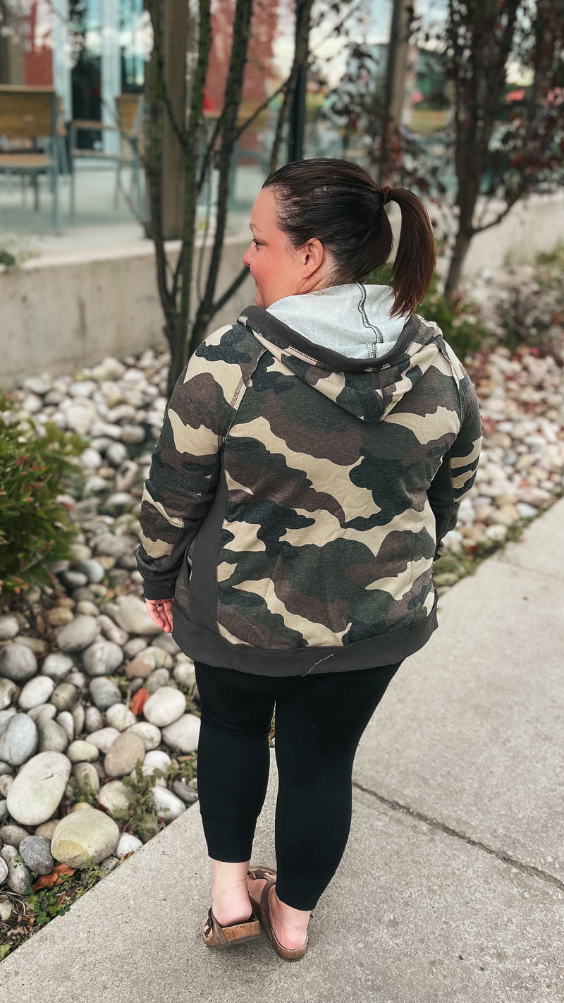 Andrea Camo Zip Hoodie *SALE*