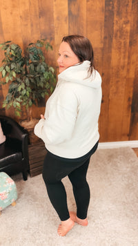 Beth 1/2 Zip Sweatshirt | Beige