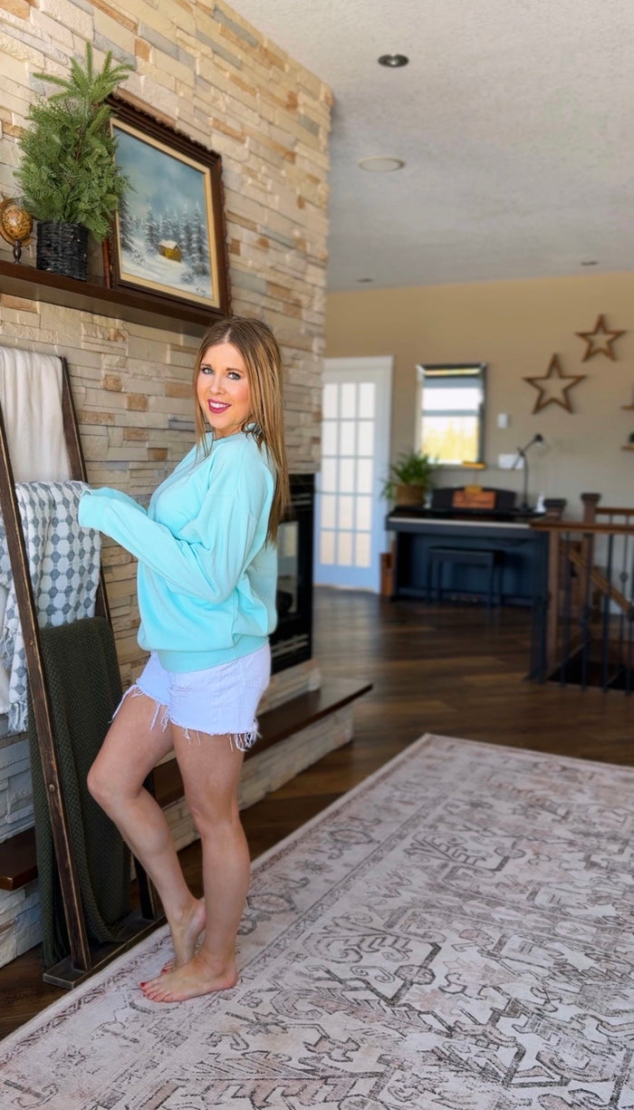 Olivia Basic Crewneck | Mint