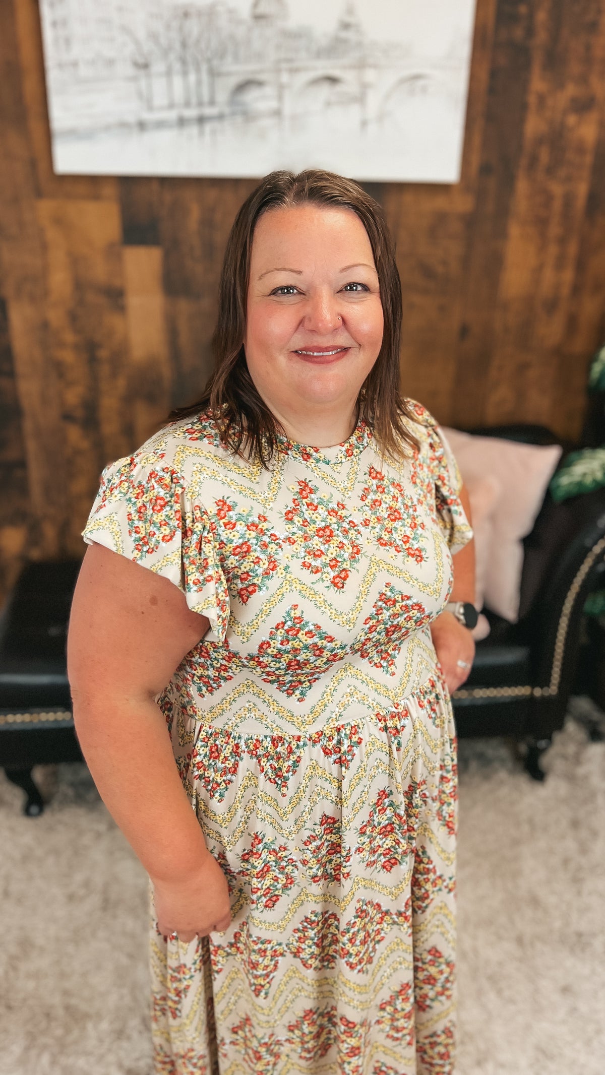 Victoria Floral Sundress: Vintage