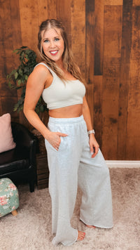Toni Wide Leg Jogging Pants | Grey