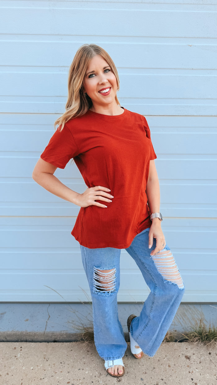 Julia Basic Tee | Rust