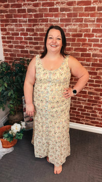 Natasha Floral Sundress | Light Yellow