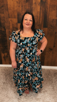 Lilly Floral Dress | Black