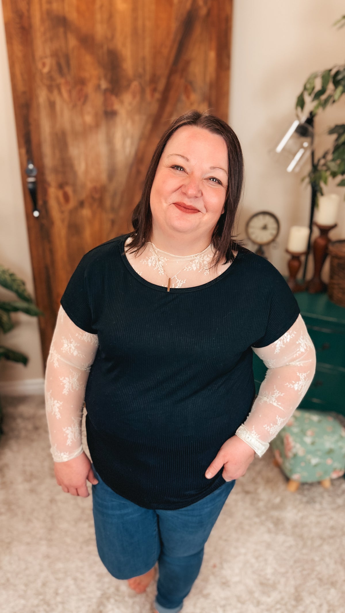 Rosalind Lace Top | Cream