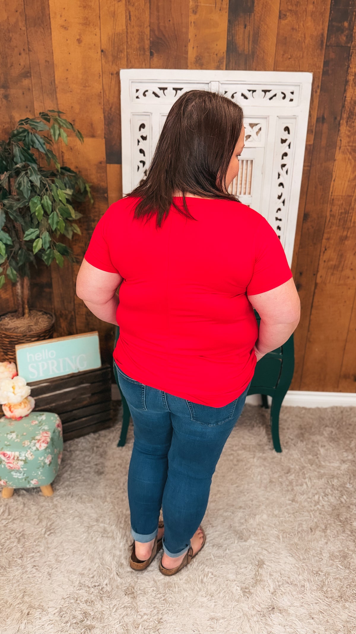Morgan Basic Tee | Red