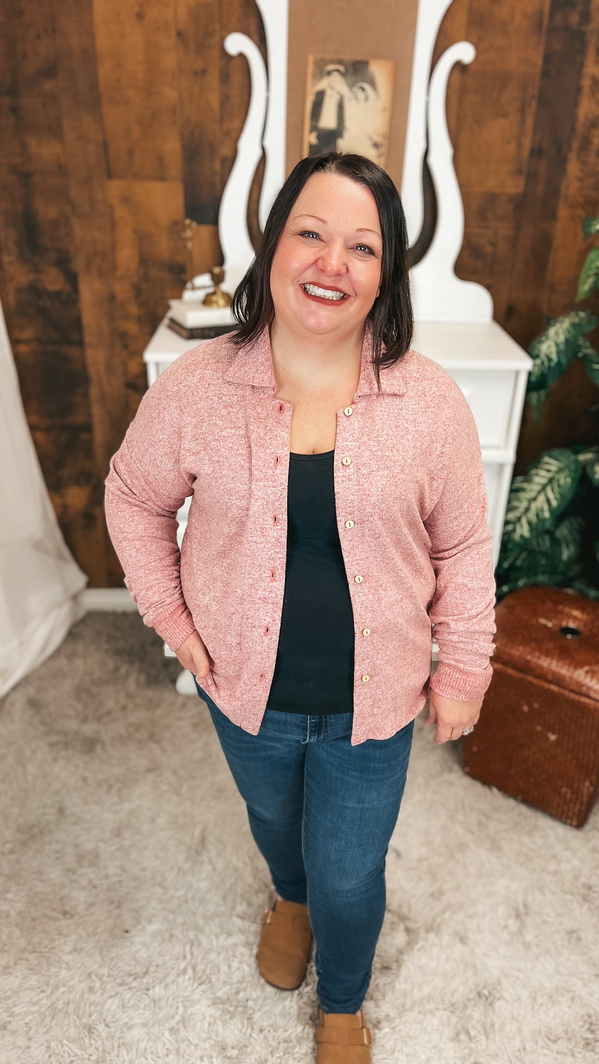 Loriann Button Shirt | Heather Rose