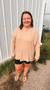Kaylee Ottoman Top | Taupe