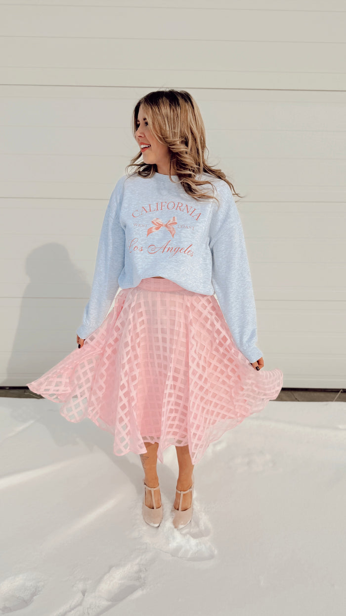 Carrie Lace Skirt: Pink *SALE*