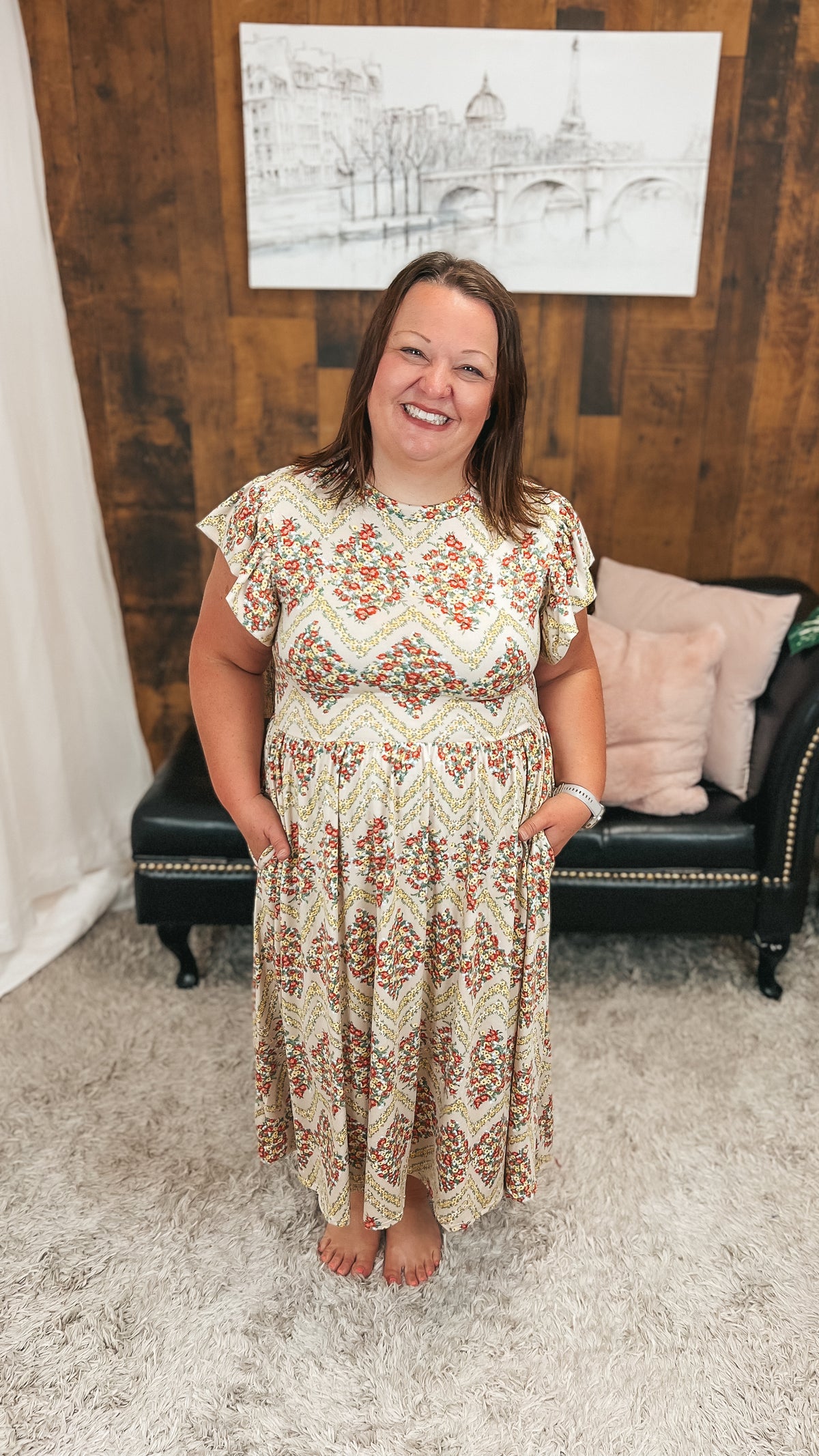 Victoria Floral Sundress: Vintage