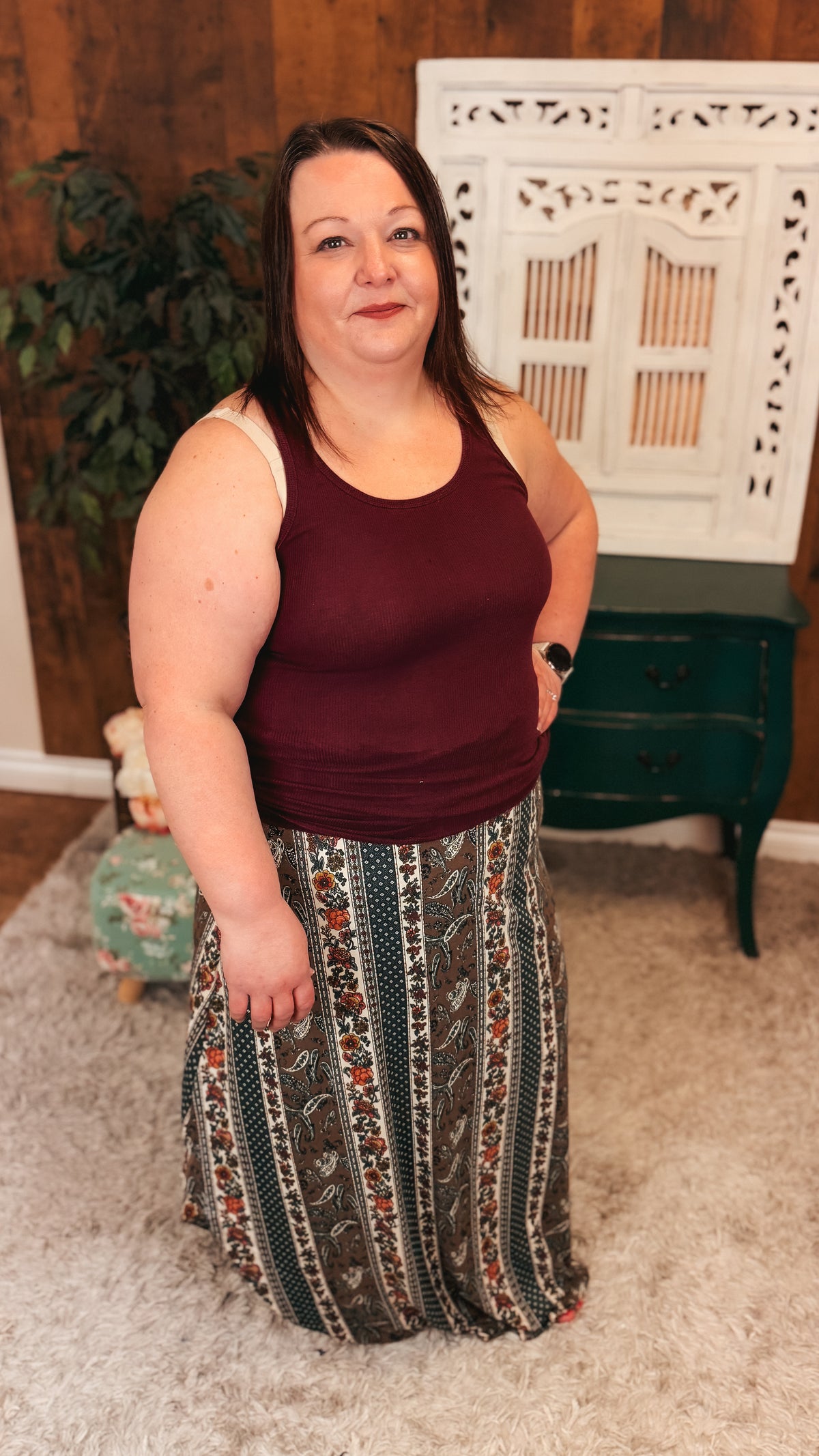 Paisley Maxi Skirt
