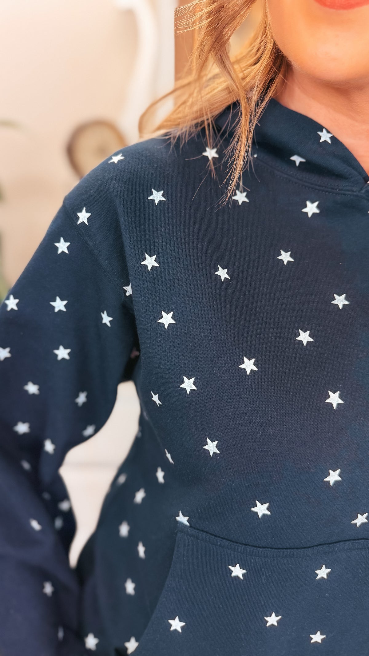 Arianna Star Hoodie | Navy