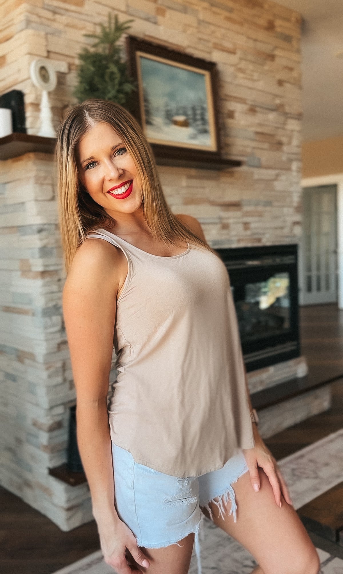 Morgan 2.0 Basic Tank Top | Mocha