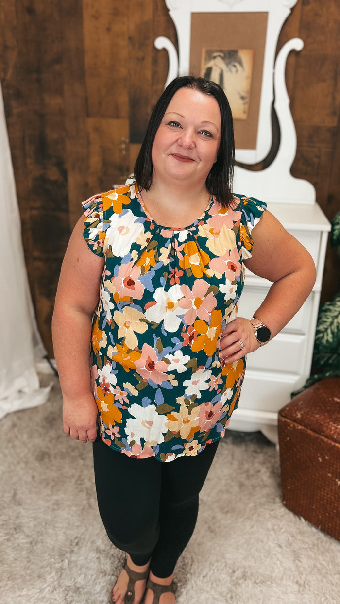 Eileen Floral Blouse | Green