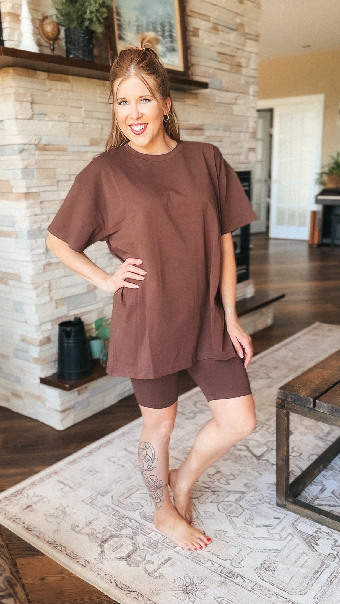 Nic Short Set: Brown