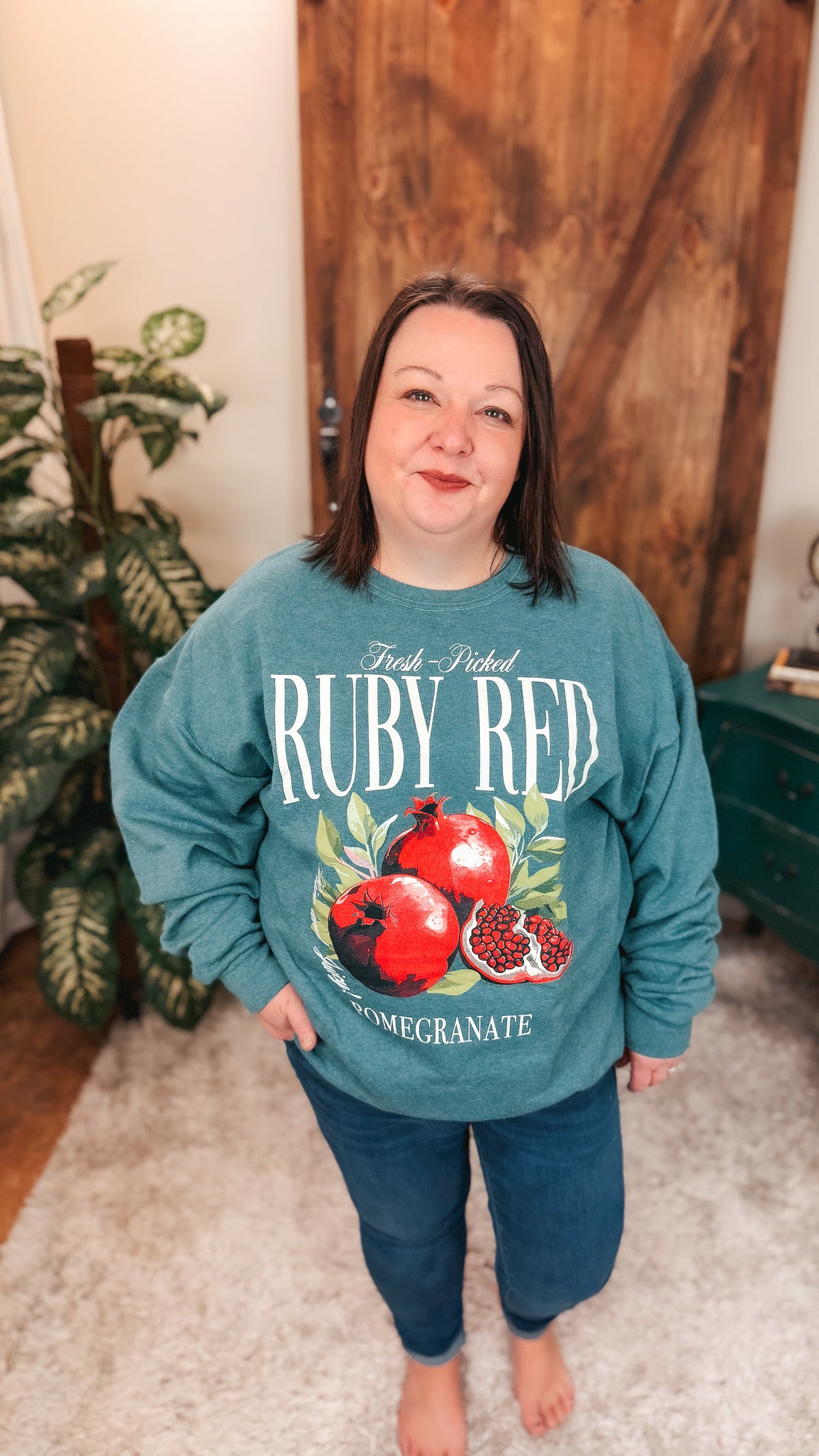 Ruby Red Pomegranate Sweatshirt