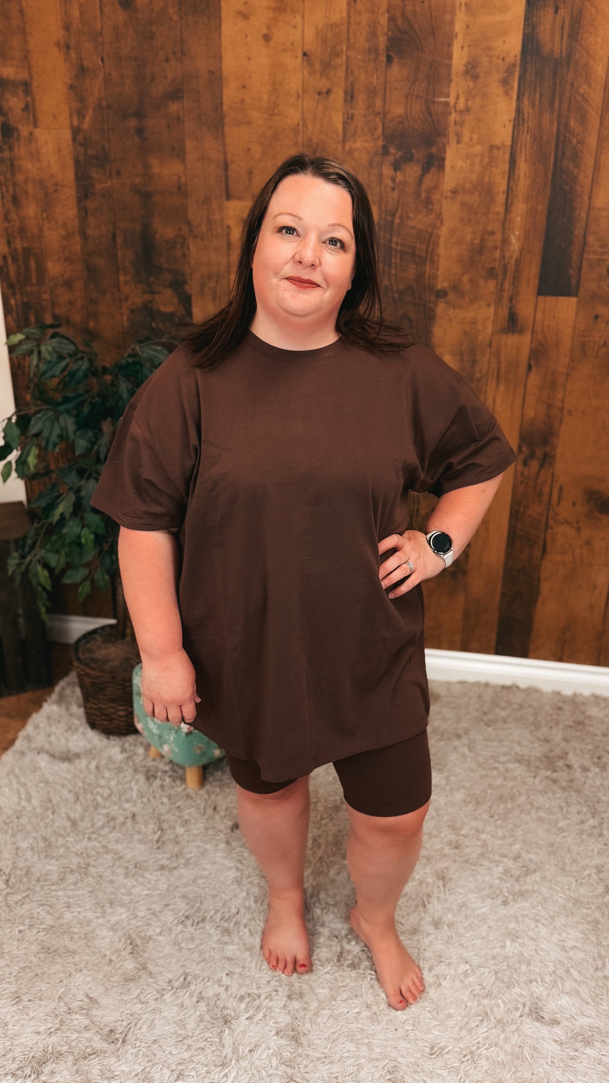 Nic Short Set: Brown