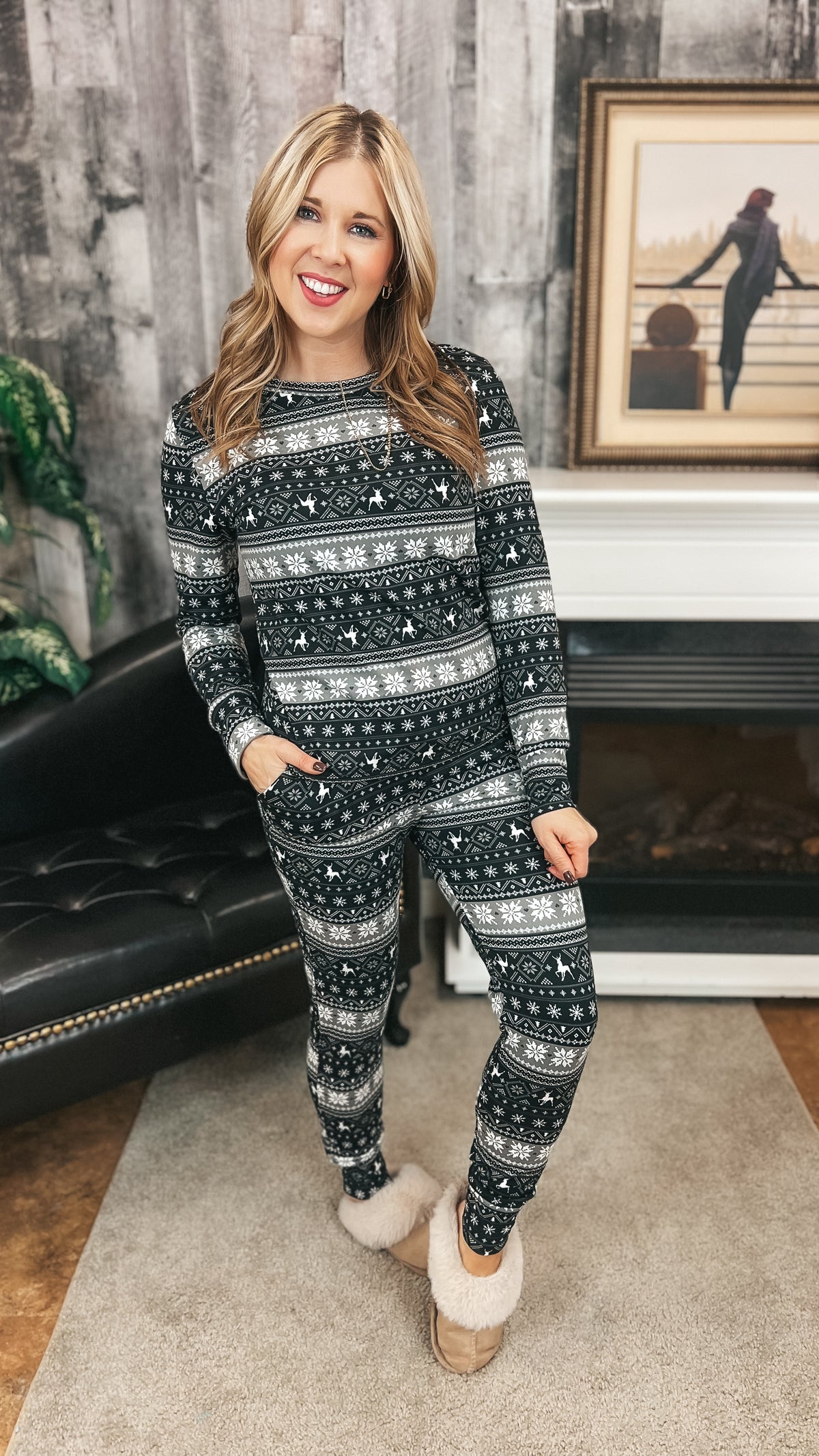 Christmas Pajamas | Charcoal