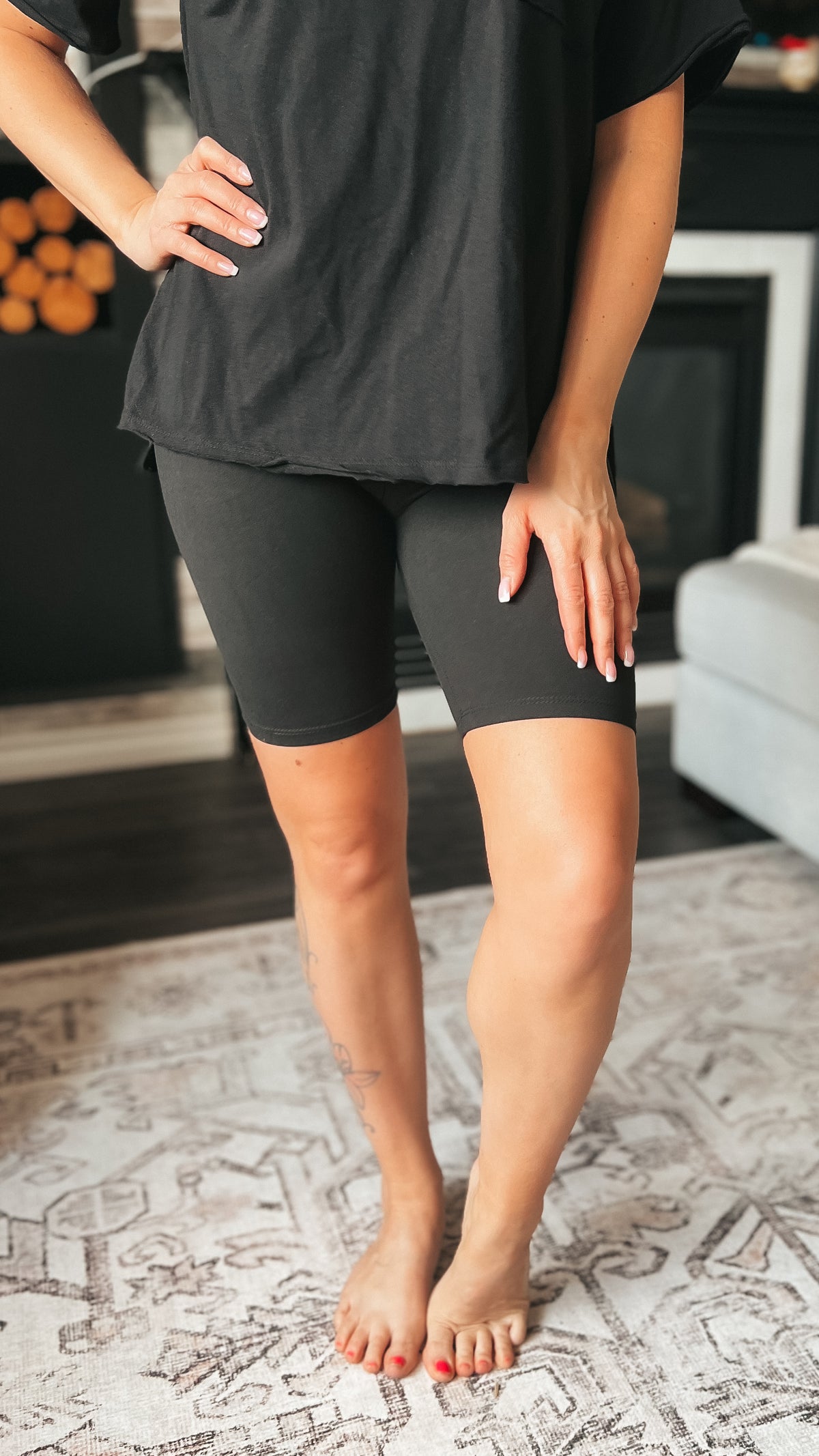 McKenna Biker Shorts | Black