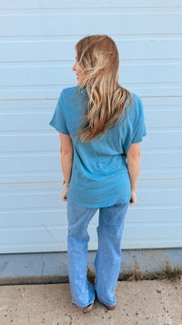 Julia Basic Tee | Blue Grey