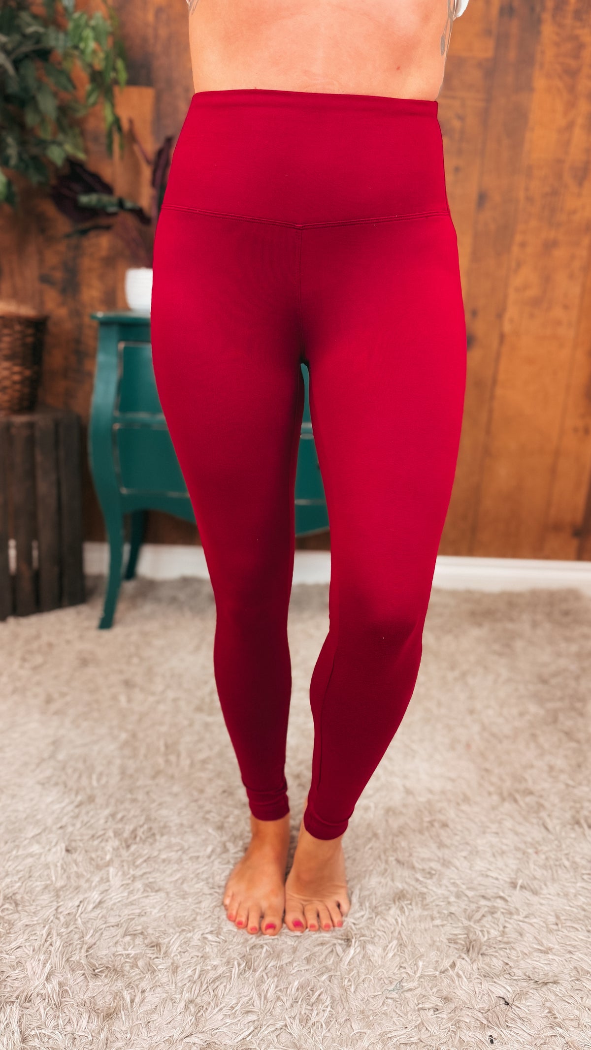 Rachel Leggings: Burgundy