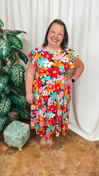 Victoria Floral Sundress: Bold