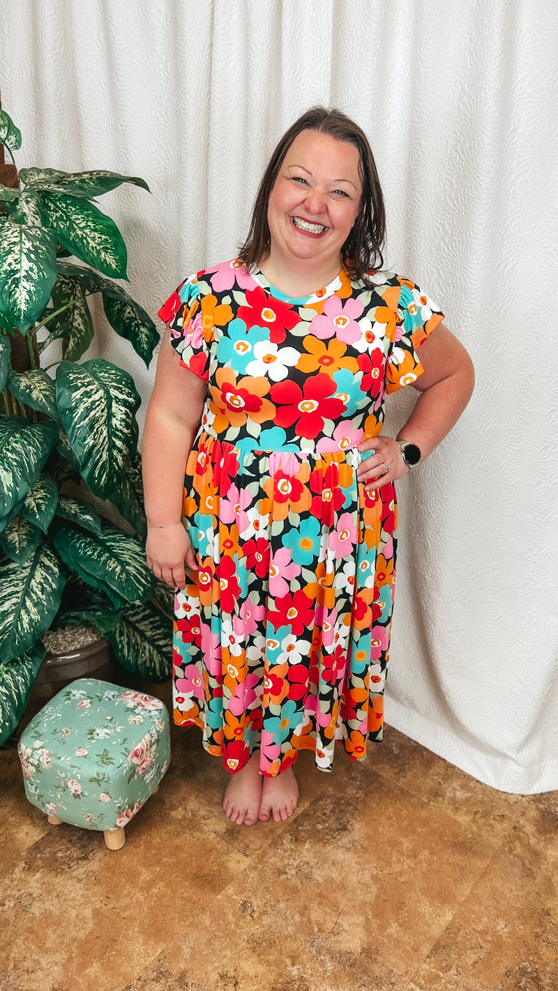 Victoria Floral Sundress: Bold