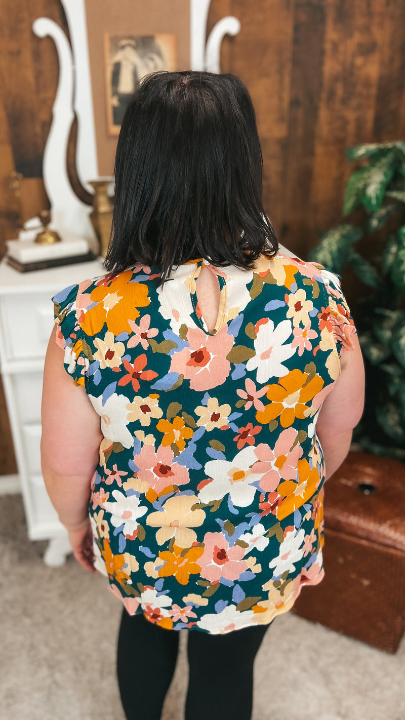 Eileen Floral Blouse | Green