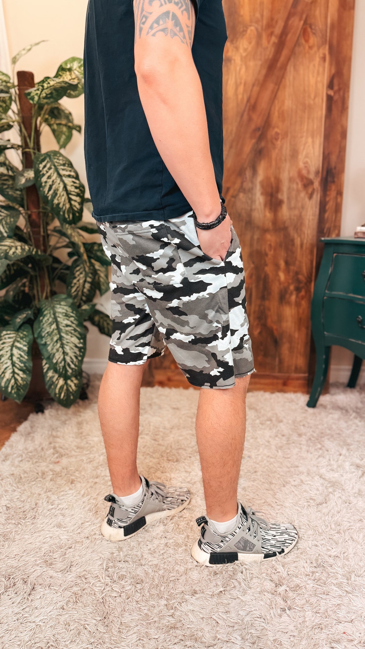 Patrick Shorts: Black Camo