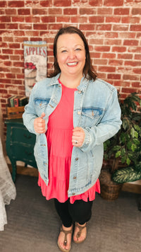Kate Denim Jacket: Vintage Wash