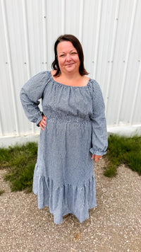 Autumn Plaid Sundress | Black & Ivory
