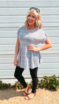 Kelsey Knit Tunic: Blue