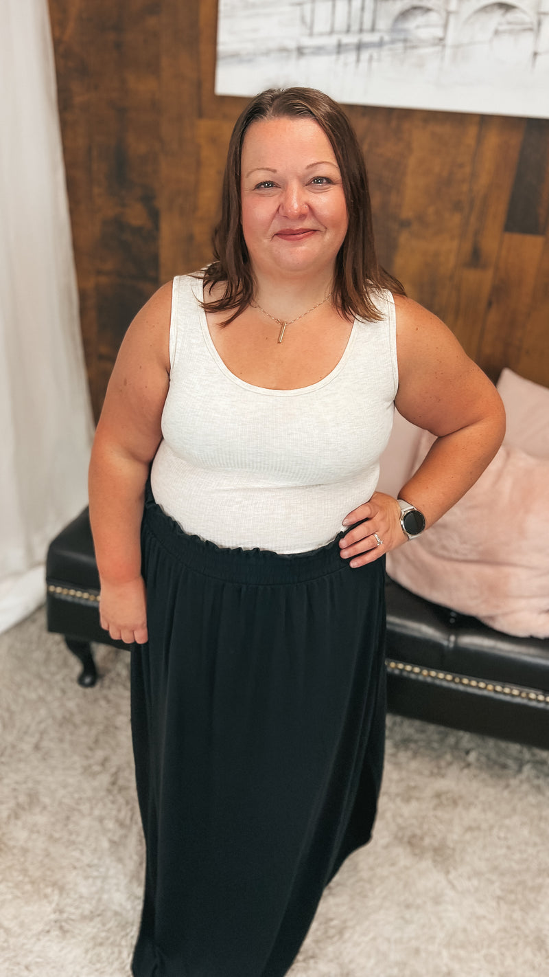 Camila Ribbed Bodysuit | Oatmeal