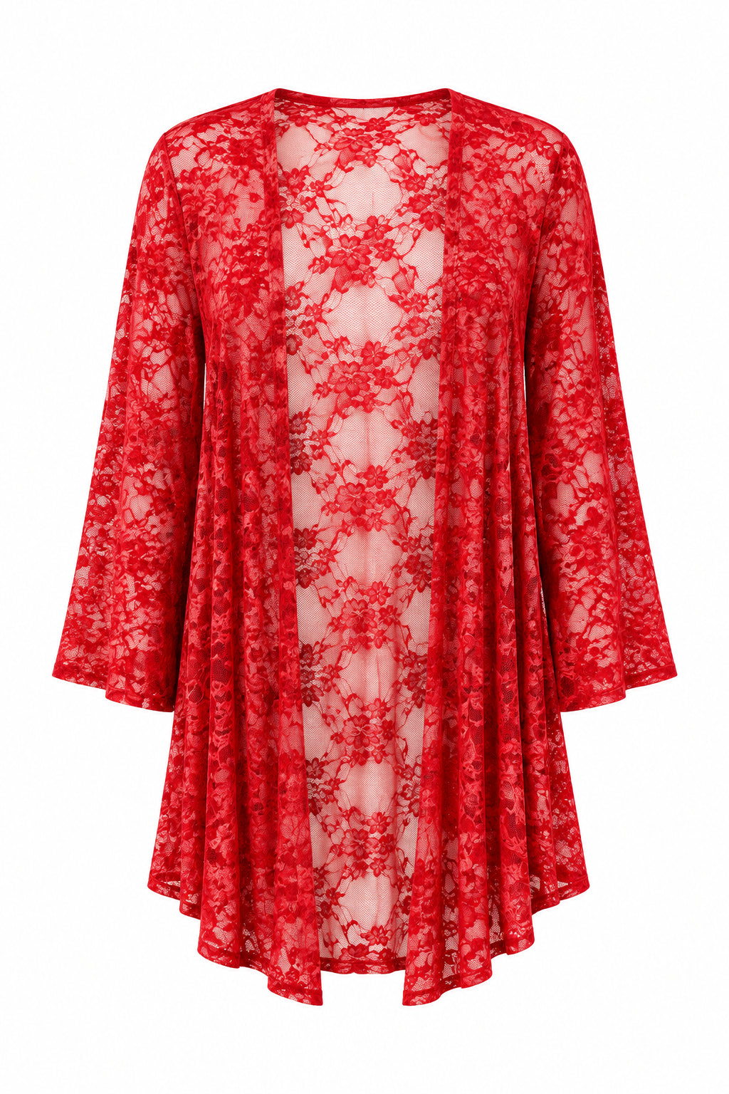 Rosemary Lace Cardigan | Red