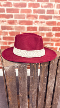 Anna Panama Hat | Wine