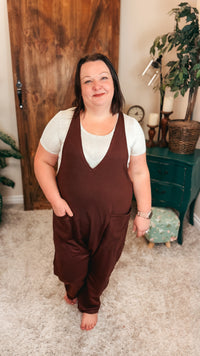 Jillian Romper | Chocolate Brown
