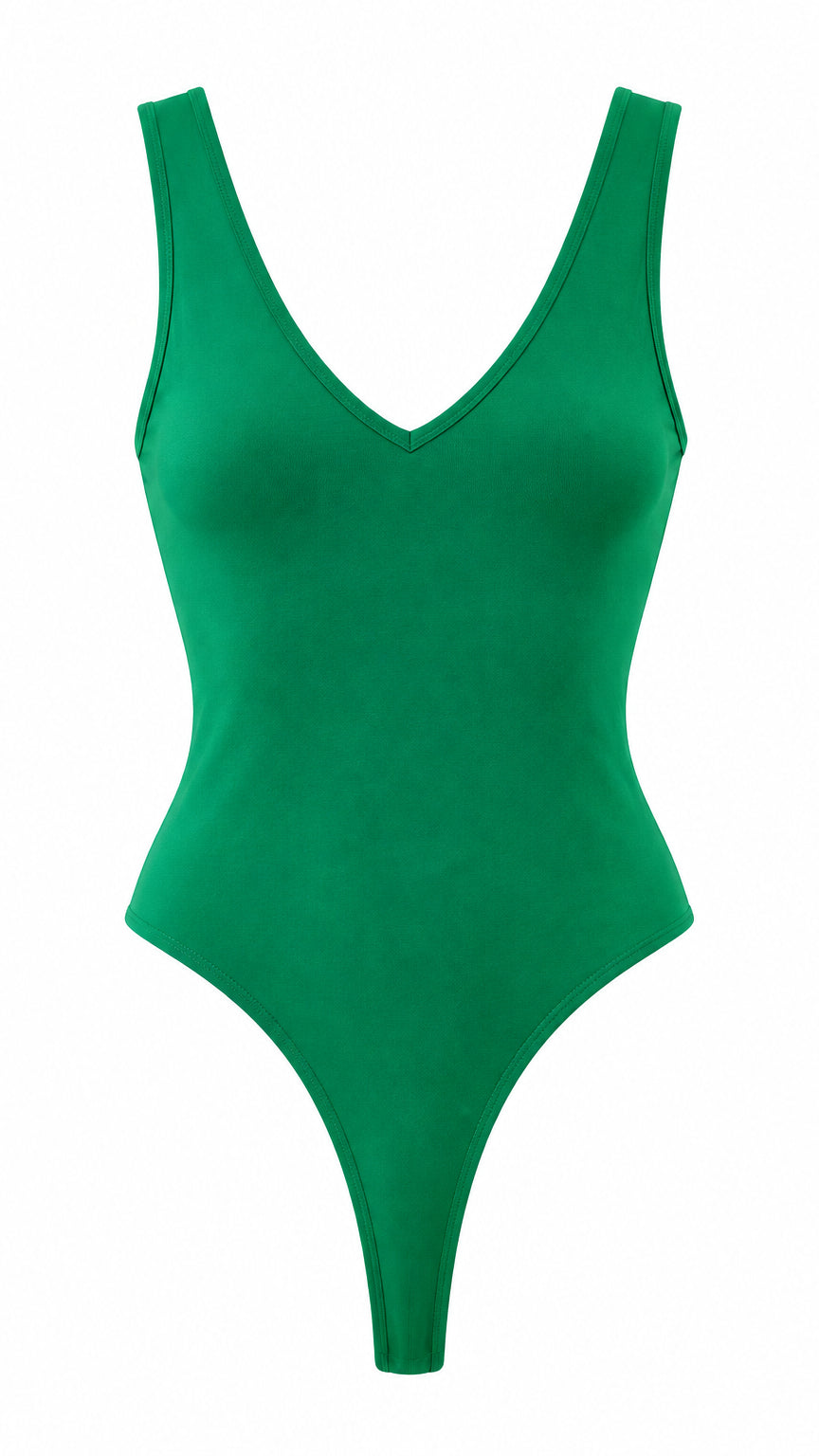Mylie V-Neck Bodysuit | Kelly Green *SALE*