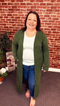 Kendal Duster Cardigan | Olive
