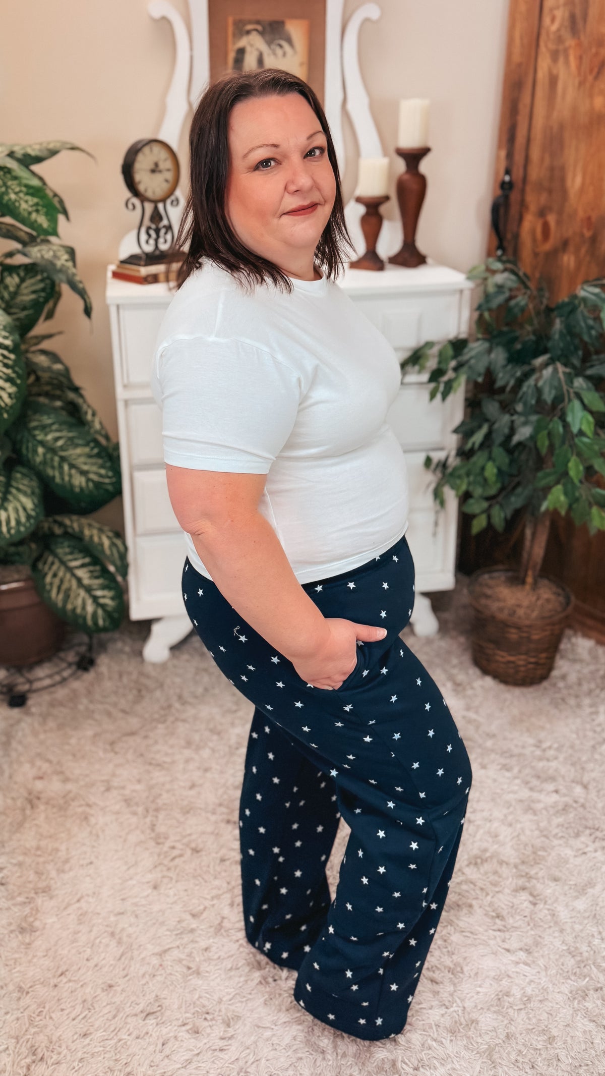 Aria Star Jogging Pants | Navy