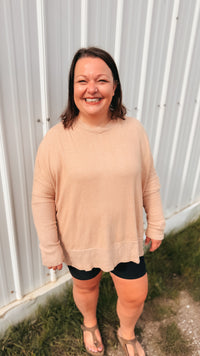 Kaylee Ottoman Top | Taupe